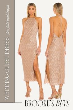 Impress at any autumn wedding with these beautiful fall wedding guest dresses. Choose from a variety of stylish and classy options, perfect for September, October, and November weddings. Whether you need a long dress for a formal event or a cocktail dress for a semi-formal gathering, these outfits are the perfect fit.