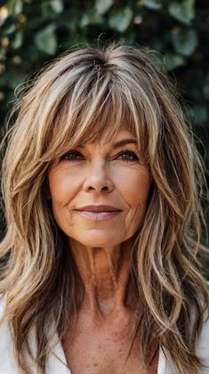 Long Hairstyles for Women Over 60 Long Thick Layered Hair With Bangs, Long Layer Hairstyles For Women Over 50, Long Length Hair Styles 2024, Goldy Hawn Hair, Over 50 Hairstyles For Women Long, Marla Maples Hair, Long Hairstyles For Women Over 60 Grey, Hairstyles For 55 Year Old Women, Medium Long Hair Layers