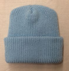 Made in USA Baby Blue  100% Acrylic Newborn Baby Unisex Knit Hat Winter Hospital Fits NB-18M. Shipped FREE with USPS First Class. Warm Blue Beanie Cap, Blue Warm Beanie One Size, Warm Blue Beanie One Size, Knitted Blue Beanie (one Size Fits Most), Blue Knitted Beanie One Size, Casual Blue Knitted Beanie, One Size Blue Beanie Cap, Blue Knitted Cap Beanie, Blue Knitted Beanie Cap