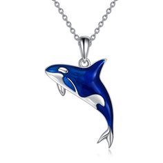 Orca Necklace, Surprise For Wife, Loyalty Symbol, Whale Gift, Orca Whale, Whale Necklace, Pendant Making, Orca Whales, Killer Whale