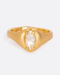 Luxury Timeless Open Band Signet Ring, Marquise Yellow Gold Signet Ring For Anniversary, Marquise Yellow Gold Signet Ring For Wedding, Classic Gold Marquise Signet Ring, Signet Engagement Rings, Marquis Engagement Rings, Marquis Diamond, Diamond Signet Ring, Bezel Engagement Ring