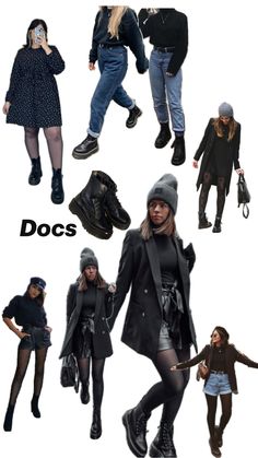 Doc Marten Boots Doc Martin Skirt Outfit Winter, Curvy Dr Martens Outfit, Docs Platform Outfit, Dr Martens With Socks, Docs Chelsea Boots Outfit, Dr Martens Outfit Winter Casual, Doc Martins Skirt Outfit, Feminine Doc Marten Outfits, Girly Doc Martens Outfit