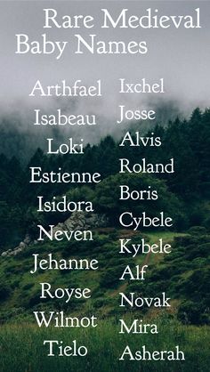 an image of the names of baby names on a mountain side with trees in the background