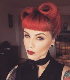 Punky Color, 1950s Hairstyles, Rockabilly Hair, Black Betty, Boring Hair, Hair Crush, Retro Hairstyles, Instagram Handle, Vintage Hairstyles