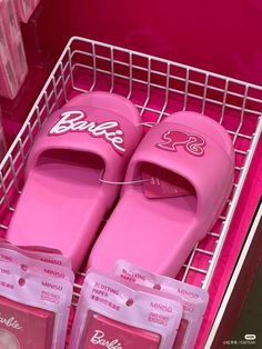 Barbie Pink Slippers – The Fashion Doll House Barbie Series, Fuzzy Bag, Water Hammock, Swimming Pool Toys, Floating Deck, Inflatable Toy, Pink Slippers, Swim Shoes, Pool Toys