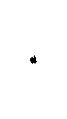 an apple logo is shown in black and white