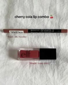 Fall Lip Combo Fair Skin, Cherry Cola Lips Products, Cherry Coke Lip Combo, Nyx Lip Products, Cherry Cola Lips, Fall Lip Combo, Lip Combos Drugstore, Drugstore Lip Combos, Drugstore Lips