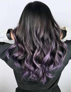 Purple Black Hair Dye, Dark Ombre Hair Color, Long Dark Blue Hair, Ombre Hair Color For Brunettes, Brown Ombre Hair Color, Ombre Hair Color Ideas, Dark Ombre Hair