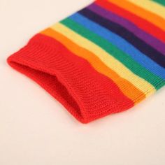 PRODUCT INFORMATION: Rainbow Striped pattern Size: EU, 35-43 Material: Cotton, spandex Striped Stretch Socks For Winter, Winter Striped Stretch Socks, Stretch Striped Socks For Winter, Multicolor Stretch Cotton Socks, Playful Fitted Cotton Socks, Fitted Multicolor Cotton Socks, Multicolor Stretchable Breathable Socks, Breathable Stretch Multicolor Socks, Casual Multicolor Stretch Knee-high Socks