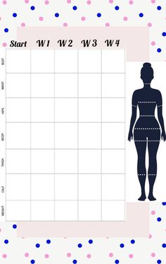 a woman's body is shown in the shape of a grid with dots on it