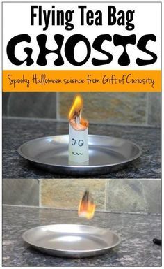 the cover of flying tea bag ghost's spooky halloween science from gift of curiosity