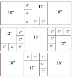 four square numbers are shown with the same number on each side and one in the middle