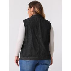 Fashion new style women's denim vest jacket for loose casual with soft and comfortable material, good for summer spring fall seasons wear. This washed and worn-out denim vest jacket is suitable for any season and occasion. It is perfect to pair with t-shirts, hoodies, and jeans, making it perfect for going out or going to bars. Two pockets, turn down collar, sleeveless denim jacket women, women's oversized washed distressed denim jean vest waistcoat. Sleeveless Denim Jacket, Womens Denim Vest, Drawstring Jeans, Sleeveless Waistcoat, Denim Vests, Retro Jeans, Pockets Fashion, Vest Waistcoat, Jean Vest