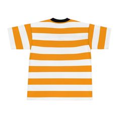 Are you looking for a casual and trendy shirt for a night out? Look no further! This unisex, orange and white striped, tshirt from size XS till 4XL is the perfect attire for any occasion. Made of 100% polyester and made of the highest quality material, this breathable, wicking shirt will keep you feeling cool all day. See more striped clothing View the full Plus Size collection + PRODUCT DESCRIPTION + Top material: 100% polyester (6.78 oz/yd² (230 g/m²)) Bottom material: 100% polyester mesh (4.8 Cheap Red Color Block T-shirt, Sporty Striped T-shirt For Summer, Summer Streetwear T-shirt With Contrast Stripes, White Relaxed Fit T-shirt With Contrast Stripes, Contrast Stripes T-shirt For Summer Streetwear, White T-shirt With Contrast Stripes For Summer, White Summer Shirt With Striped Collar, Casual T-shirt With Contrast Stripes, Relaxed Fit, White T-shirt With Horizontal Stripes, Relaxed Fit