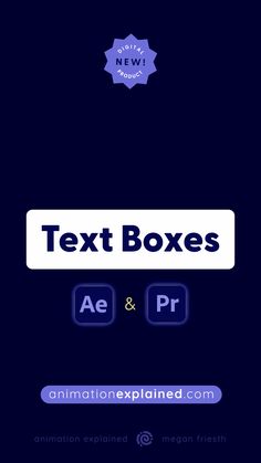 This text box preset and template automatically sizes to fit your text, allowing you to create a custom animated text box in a fraction of the time it would take to do manually.  Includes two text box presets and one text animator preset for Adobe After Effects and two Motion Graphics Templates to use in Premiere Pro. Animated Typography, Animated Text, Learn Animation, Text Animation, Video Editing Software, Text Box, Adobe After Effects, Premiere Pro, Typography Inspiration