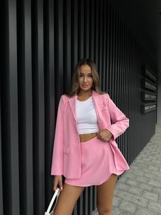 Sizes: 42-44; 46-48  Fabric: Suit + Lining  Color: Pink  Price: Uah 660 Our Novelty Fits Perfectly Into Any Style❤️🔥 Chic Pink Skirt Suit For Fall, Spring Pink Skirt Suit For Party, Pink Long Sleeve Skirt Suit For Spring, Spring Pink Long Sleeve Skirt Suit, Chic Long Sleeve Summer Skirt Suit, Summer Office Skirt Suit With Long Sleeves, Pink Skirt Suit For Spring Office Wear, Summer Long Sleeve Skirt Suit For Office, Chic Pink Skirt Suit For Office