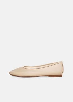 Buy Leah Mesh Flat for USD 250.00 | Vince Beige Slip-on Pointed Toe Ballet Flats, Beige Pointed Toe Slip-on Ballet Flats, Chic Textured Slip-on Ballet Flats, Beige Slip-on Ballet Flats With Almond Toe, Sleek Spring Ballet Flats With Almond Toe, Classic Spring Ballet Flats With Rubber Sole, Classic Ballet Flats With Rubber Sole For Spring, Beige Textured Sole Ballet Flats, Fitted Leather Sole Ballet Flats Slip-on