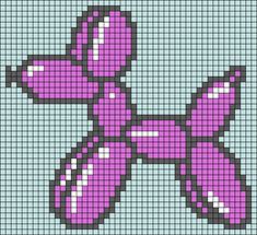 a cross stitch pattern in purple and black with white dots on the bottom half of it