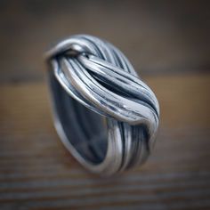 Easy Up, Treasure Jewelry, Wave Ring, Hand Ring, Unusual Jewelry, Boho Design, Wide Band Rings, Original Jewelry, Unisex Ring