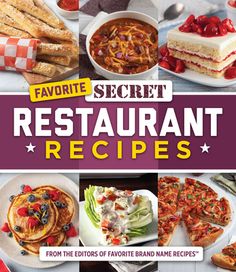 the cover of favorite secret restaurant recipes