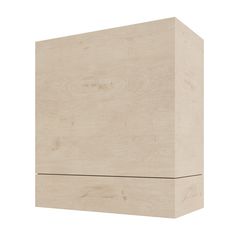 an unfinished wooden box on a white background