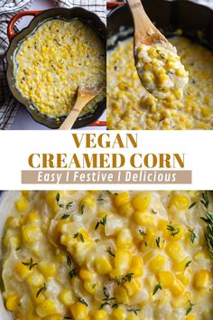 vegan creamed corn is an easy and delicious side dish that's ready in less than 30 minutes