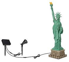 the statue of liberty is connected to a microphone