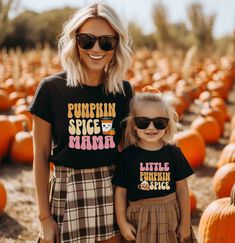 Get ready for the cozy fall season with our adorable Pumpkin Spice Mama and Little Pumpkin Spice matching shirts! This mommy and me set is perfect for pumpkin patch visits, autumn strolls, or just sipping your favorite seasonal latte together. The retro-inspired design features cute pumpkin spice drinks and playful fonts that capture the warm, comforting vibe of fall. Made with soft, high-quality fabric, these shirts ensure comfort for both moms and kids. Available in multiple sizes, this set is Pumpkin Spice Drinks, Playful Fonts, Shirts Cute, Coffee Lover Gift, Mommy And Me Outfits, Mom Coffee, Pregnancy Gifts, Cute Pumpkin, New Mom