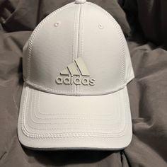 New With Tag, White Adidas Ball Cap. For Men Or Women One Size Fits Most. White Snapback Hat For Sports In Spring, White Snapback Hat For Spring Sports, Adidas White Curved Brim Hat, Adjustable White Adidas Hat, Adidas Visor Hat For Spring, White Adidas Sporty Baseball Cap, Adidas Baseball Cap For Spring, Adidas Spring Baseball Cap, Casual White Snapback Hat For Golf