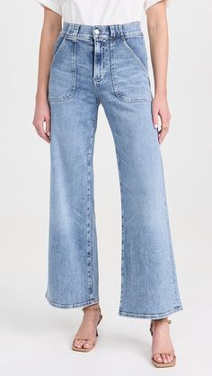 FRAME Modern Pocket Jeans | Shopbop Jeans Fabric, Carpenter Jeans, Pocket Jeans, Wide Leg Jeans, Stretch Denim, Straight Leg Jeans, Womens Bottoms, New Arrivals, Top Brands