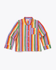 Long Sleeve Leisure Top - Rainbow Stripes by ban.do - pjs - ban.do Style Examples, Born To Shine, Maximalist Fashion, Silly Clothes, Lounge Outfit, Gay Fashion, Rainbow Fashion, Sleepwear & Loungewear, Cute Comfy