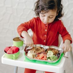 Innobaby Din Din Smart Stainless Divided Platter, Stainless Steel Divided Plate for Babies, Toddlers and Kids, BPA free plate Innobaby's Din Din Smart Stainless Steel Divided Platter makes meals at home easy and fun, even for picky toddlers and beginning self feeders. The kid friendly, bus shaped divided plate has five separate compartments, perfect for introducing a balanced diet and new foods. This kid friendly, nontoxic, worry free dinnerware solution is made with highest quality food grade t Picky Toddler, Meals At Home, Divided Plate, Feeding Toddlers, Making Lunch, Food Warmer, A Balanced Diet, Kids Cups, Pack Lunch