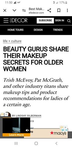 Makeup Secret, Trish Mcevoy, Beauty Guru, Makeup Tips, Design Trends