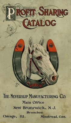 the front cover of a book with a horse's head and name on it