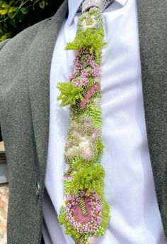 Tie Aesthetic, Decor Small Apartment, Household Cleaning Schedule, Embroidered Accessories, Tidy House, Embroidered Tie, Flower Tie, Organic Modern Decor, Embroidery Suits