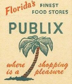 an advertisement for the florida finest food stores publix, where shopping is a pleasure