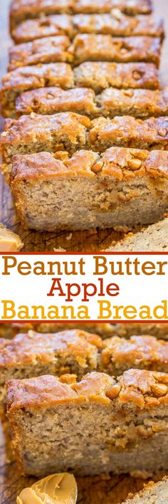 sliced banana bread sitting on top of a cutting board