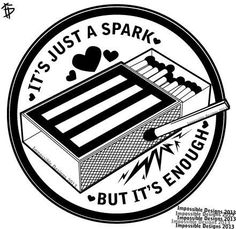 the logo for it's just a spark but its enough