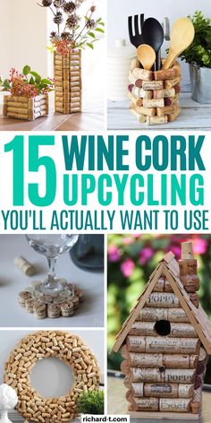 wine cork crafts that you'll actually want to use