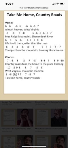 the country roads app is shown on an iphone screen, and it's full text