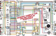 the wiring diagram for an old car that has been modified to look like it's from