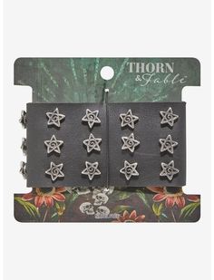 Thorn & Fable Spiral Star Cuff Bracelet | Hot Topic Spiral Star, Hot Topic Clothes, Xmas Wishes, Spend Money, Scene Kids, Friend Necklaces, Star Studs, Gift List, Leather Cuffs