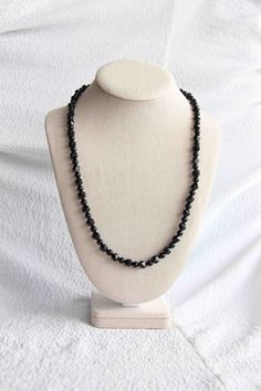 All black necklace. Discover long black Onyx necklace with two different type of Onyx Stone. Black Gemstone Necklace, Double Necklace, Black Onyx Necklace, Gemstone Necklaces, Onyx Jewelry, Onyx Necklace, Jewelry Black, Handmade Jewelry Designs, Black Necklace