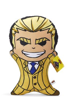 a paper cut out of a man wearing a suit and tie with his mouth open