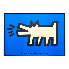 an image of a dog that is on a blue and black background with the words ketth marine written below it