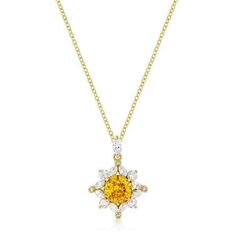 [Diamond Engagement Rings, Diamond Stud Earrings, and Gold Jewelry Online]-Angelucci Jewelry Orange Gem, Feminine Necklace, Necklace Chain Types, Autumn Necklace, Ribbon Jewelry, Sun Pendant, Earring Trends, Gold Sun, Jewelry Fashion Trends