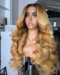 Weave Hair Color, Hair Projects, Peekaboo Hair, Human Wigs, Honey Blonde Hair, Natural Hair Styles Easy