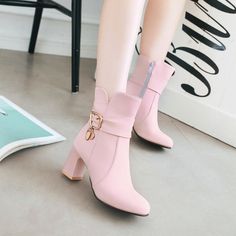 Gender: For Women Style: Fashion,KoreanOccasion: Casual,Party/Club,Office/Career,DressHeel Height: 6cmPlatform Height: 1cmSeason: Spring,Summer,Fall/Autumn,WinterPackage Contents: 1 x Shoes (Pair)Size Guide:28 = foot length 18.5-19cm (Foot width=6.5-7cm)29 = foot length 19-19.5cm (Foot width=7cm)30 = foot length 19.5-20cm (Foot width=7-7.5cm)31 = foot length 20-20.5cm (Foot width=7.5cm)32 = foot length 20.5-21cm (Foot width=7.5-8cm)33 = foot length 21-21.5cm (Foot width=8cm)34 = foot length 21.5 Spring Ankle Strap Boots, Chic Spring Martin Boots In Faux Leather, Chic Faux Leather Martin Boots For Spring, Chic High Ankle Martin Boots For Spring, Trendy Faux Leather Boots With Ankle Strap, Trendy Faux Leather Ankle Strap Boots, Trendy Ankle Strap Boots In Faux Leather, Trendy Ankle Strap Faux Leather Boots, Spring Pointed Toe Faux Leather Martin Boots