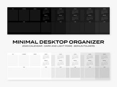 the minimal desktop organizer is designed to look like it could be used as a calendar