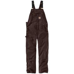 Men's heavyweight overalls created using insight from the Carhartt Crew.An update to our most popular unlined bib, the R01, these men's overalls were designed using feedback from our Carhartt Crew. Every detail, from the front-to-back kick panel on the cuffs to the extra stretch around the waist, was informed by the hardworking people who wear our gear day-in and day-out. Dependable and durable, the bibs are made with our heavyweight cotton duck. They have elastic suspenders, a double layer at t Coveralls Mens, Work Overalls, Carhartt Overalls, Overalls Men, Mens Overalls, Tough As Nails, Men Carhartt, Bib Overalls, Carhartt Mens